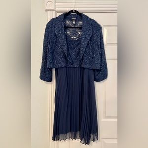 Maggie Barnes by Catherine’s, 26W, Blue, Mother-Of-The-Bride/Semi-Formal Dress